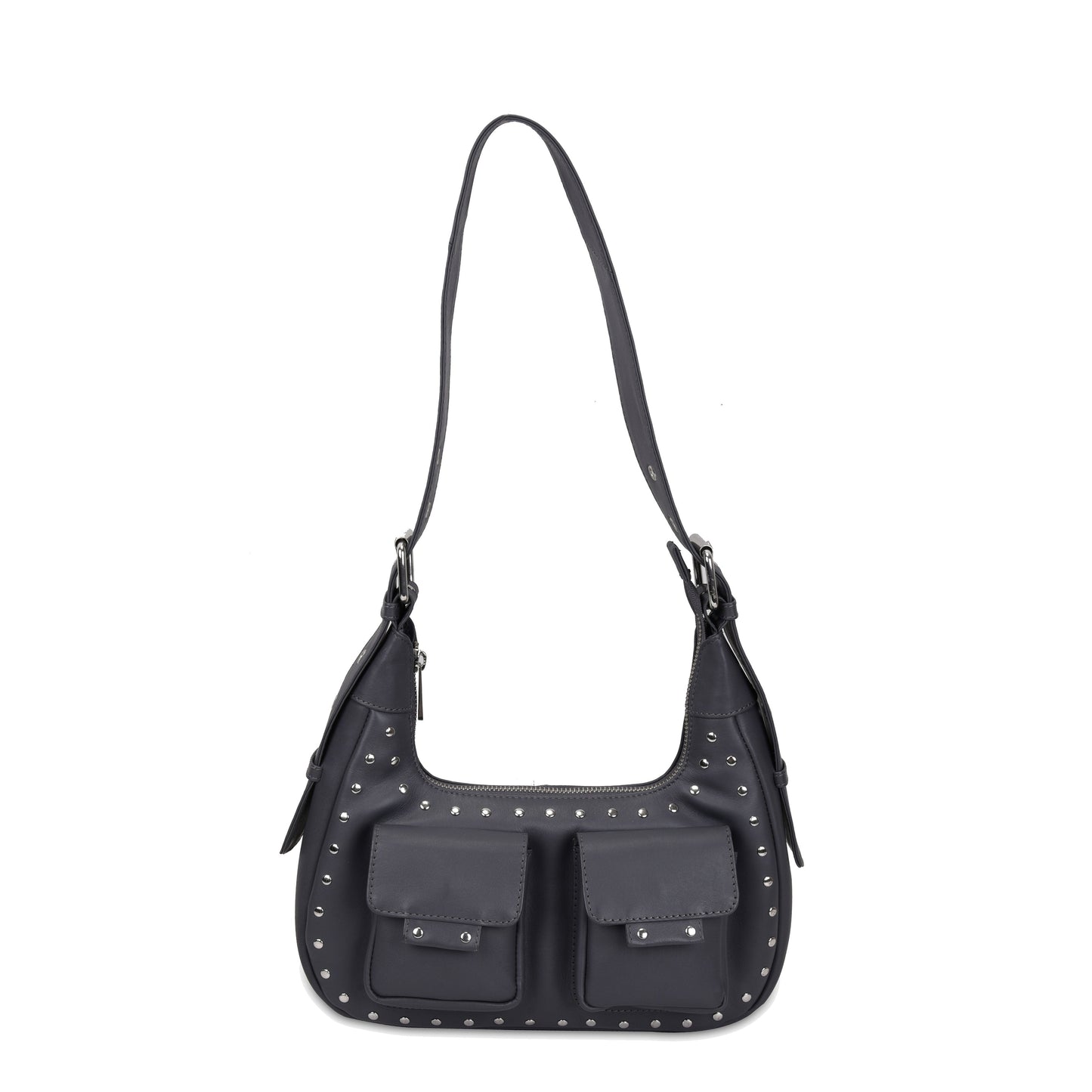 Sally Small Rivet Pure Dunkelgrau mit Silber