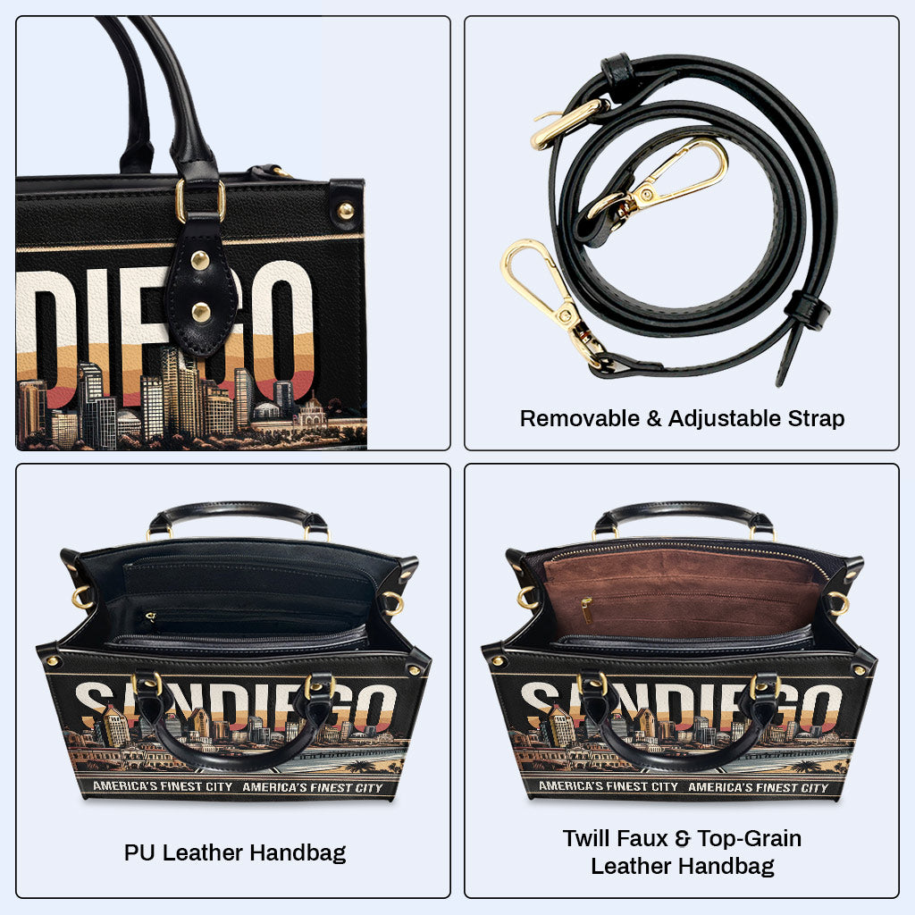 San Diego - Leather Handbag - SD01