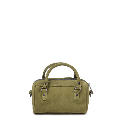 Kleines Nori Wildleder Matcha mit Antik Silber