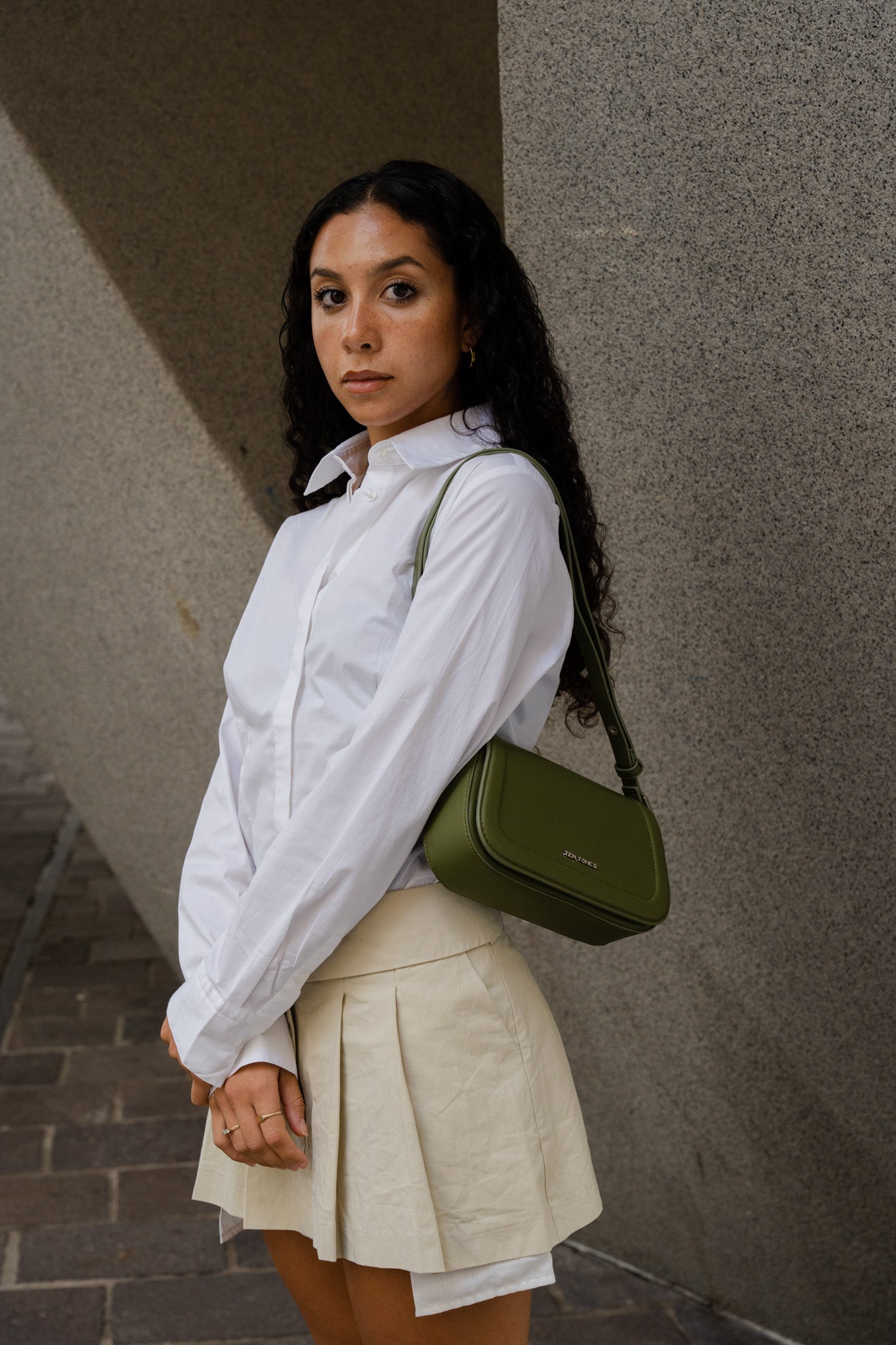 Bruno Baguette Bag Olive Green