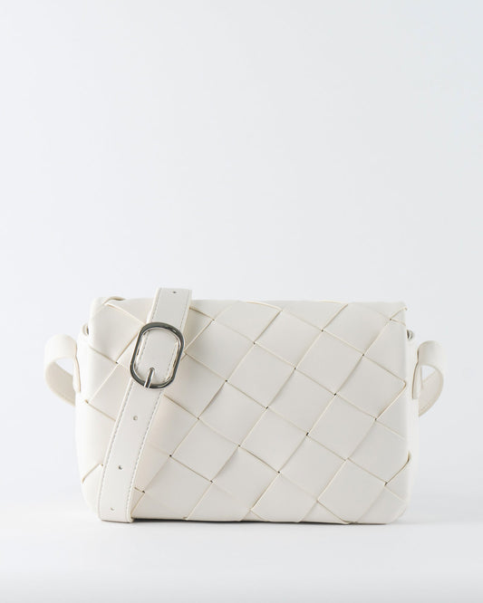 Azure Weave Bag Bone White