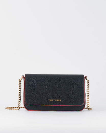 Dahlia Wallet Chain Bag Black