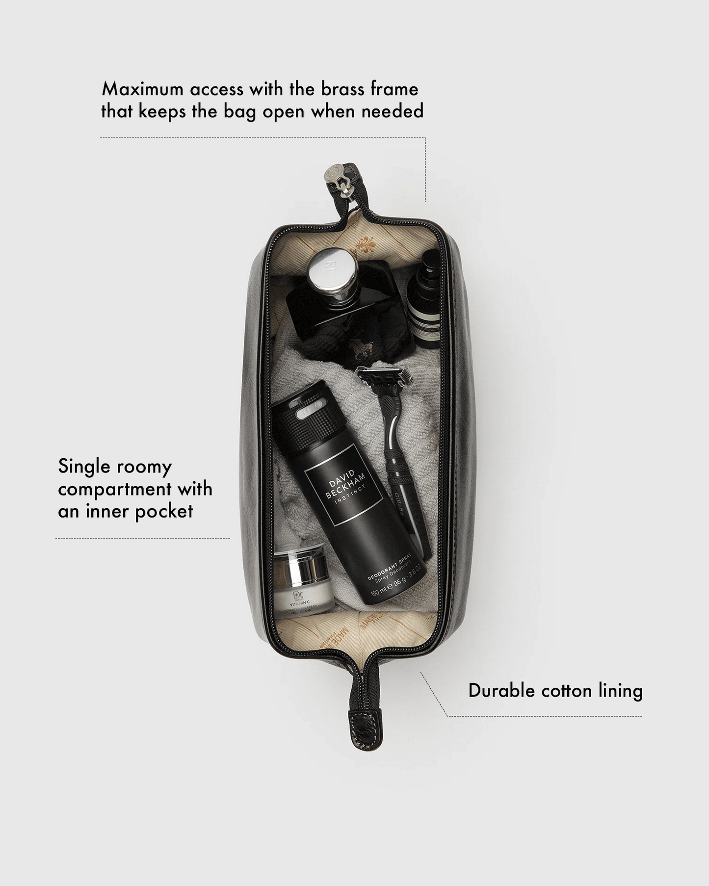 Der Grand Dopp Kit Chocolate – Kulturbeutel