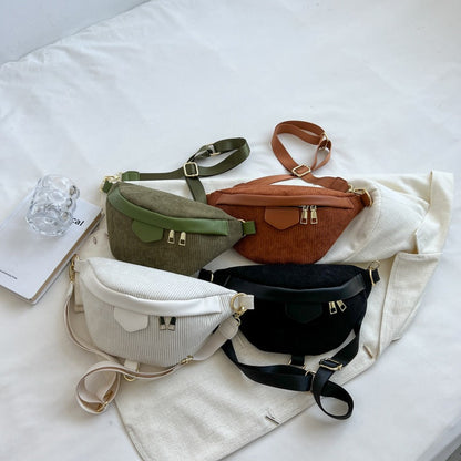 Olives Corduroy Crossbody