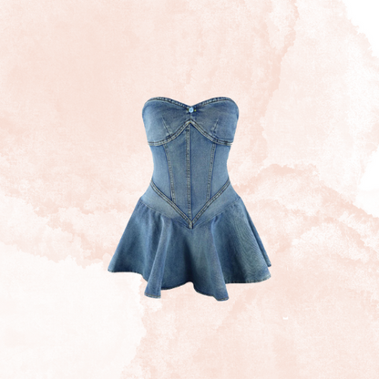 Corset Denim Dress