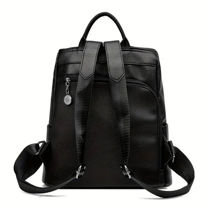 Women's Anti-Theft Leather Backpack