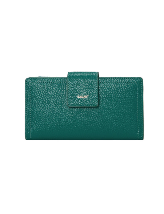 FAITH LEATHER TAB STYLE RFID WALLET- WE1-23-EMERALD-SALE