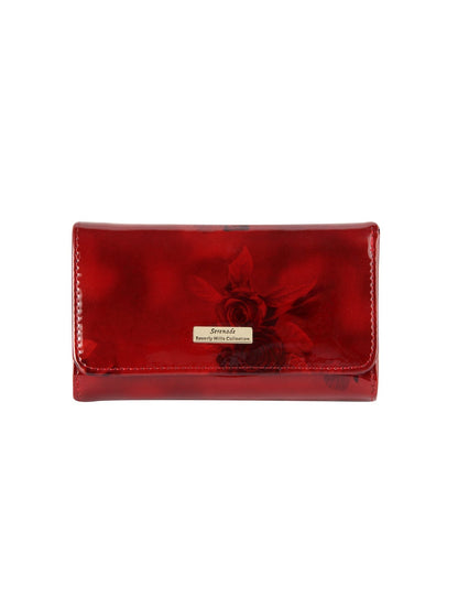 Cherry Rose Medium Leather Wallet with RFID- Gold Fittings- WH2702 (G)- SALE