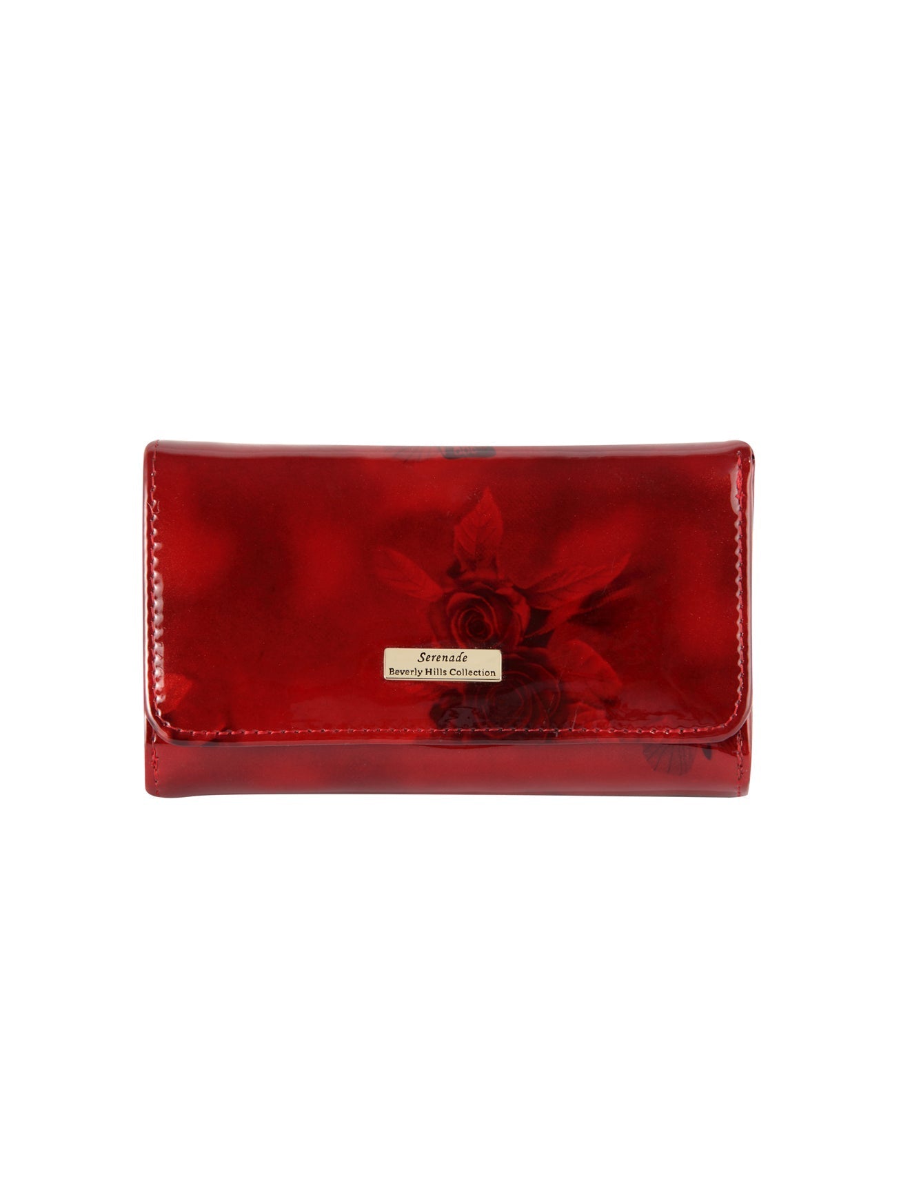 Cherry Rose Medium Leather Wallet with RFID- Gold Fittings- WH2702 (G)