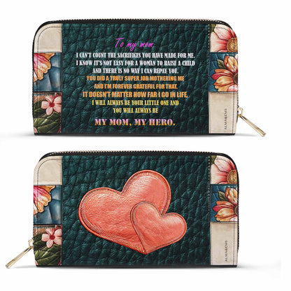 My Mom My Hero 2 - Women Leather Wallet - WLMES02