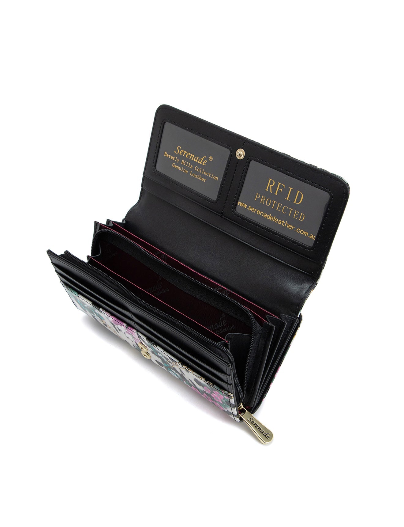 AMITY LARGE  PATENT LEATHER WALLET WITH RFID- WSF101