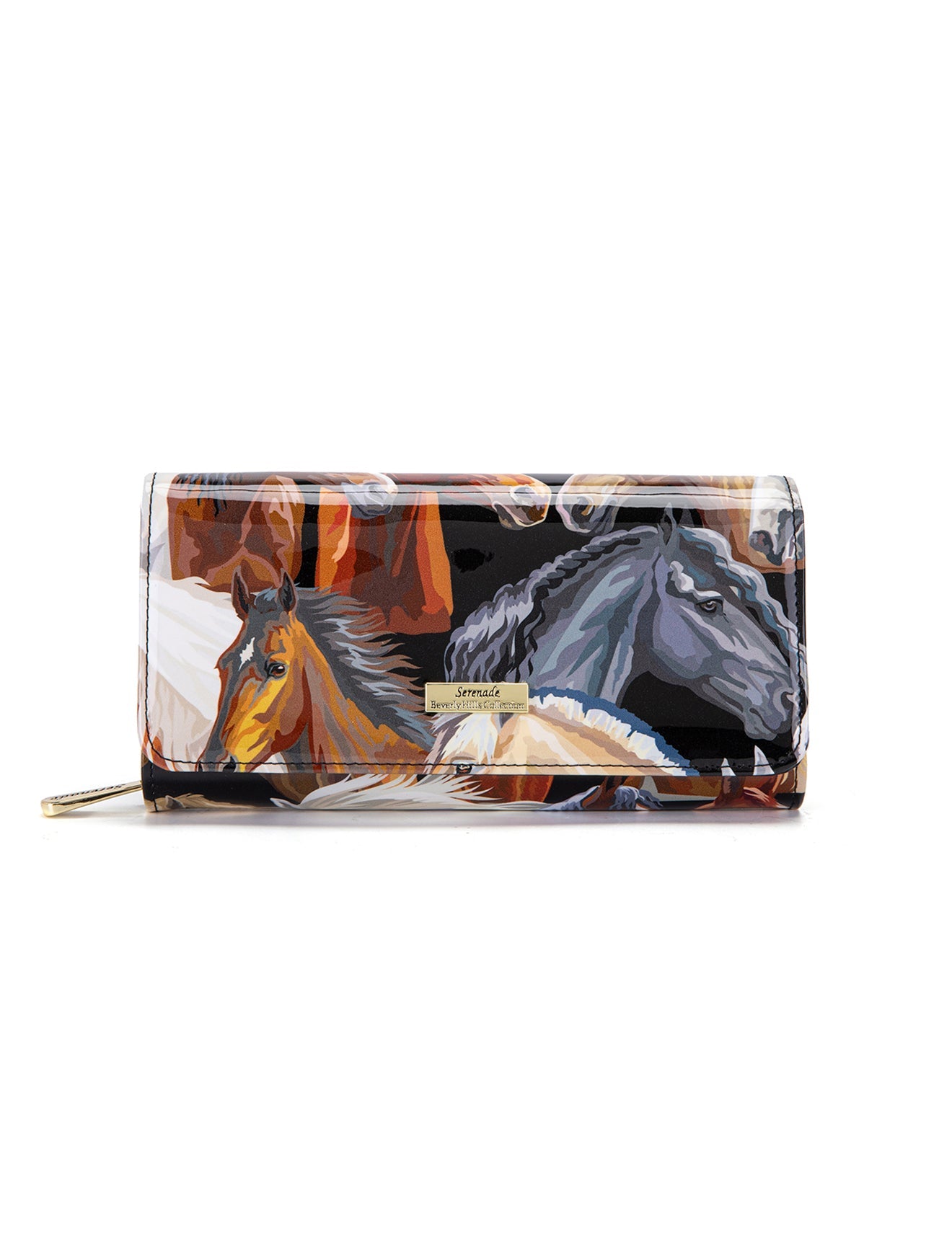 EQUESTRIAN  LARGE LEATHER RFID WALLET- WSF2401- NEW IN