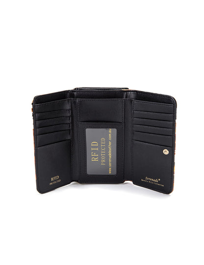 EQUESTRIAN   MED LEATHER RFID WALLET- WSF2402- NEW IN