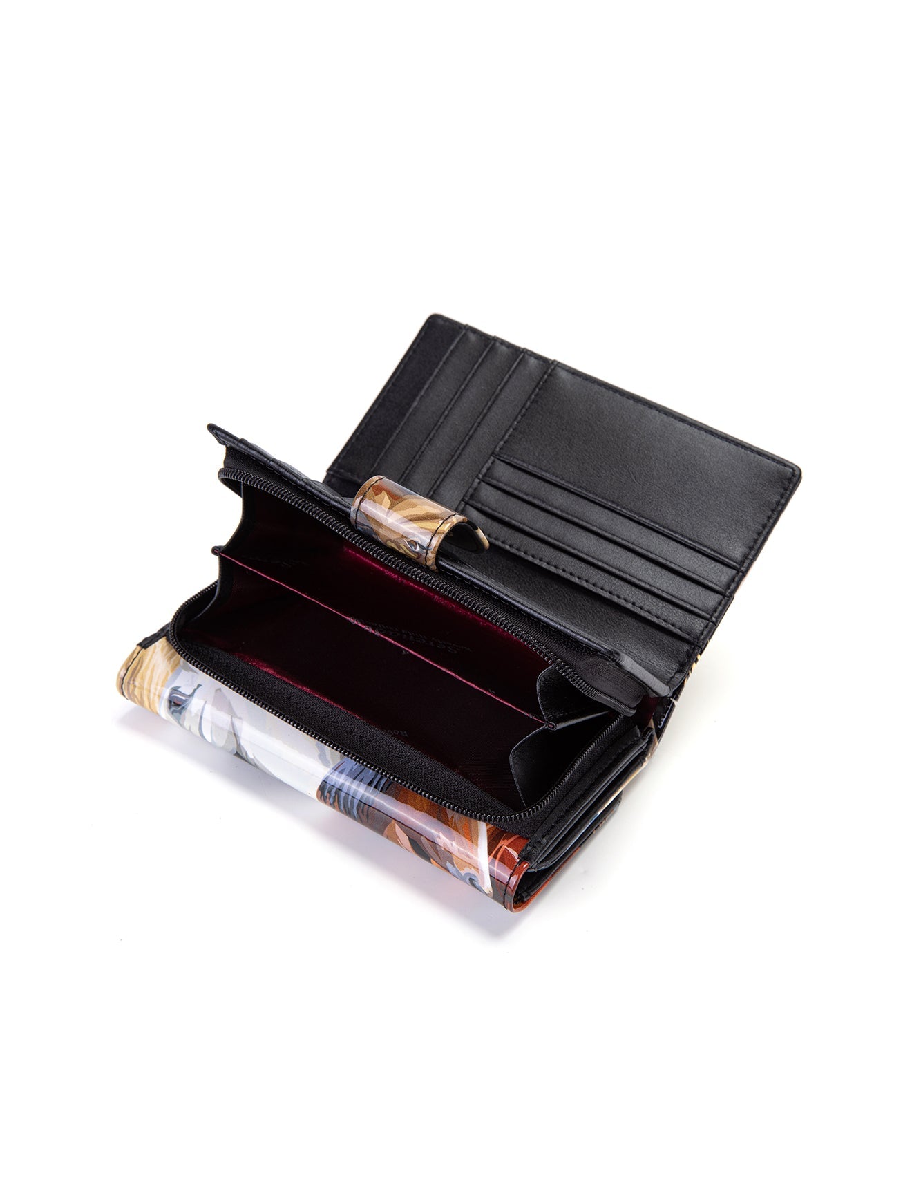 EQUESTRIAN   MED LEATHER RFID WALLET- WSF2402- NEW IN