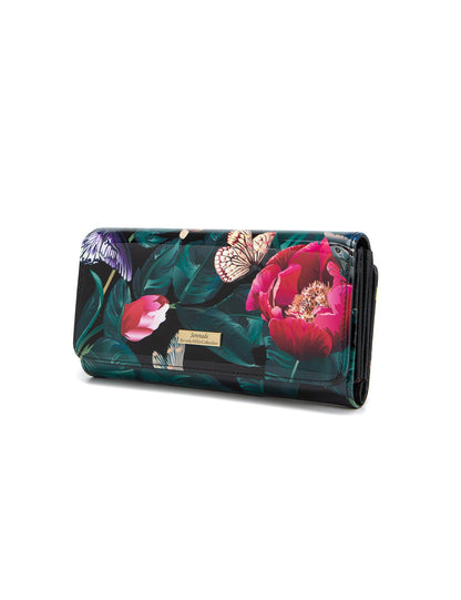 ABBEY LARGE PATENT LEATHER WALLET WITH RFID- WSF601