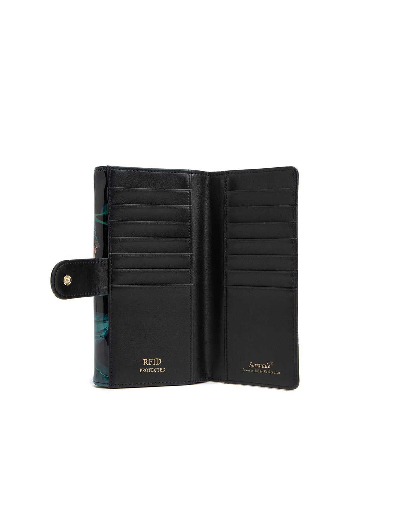 ABBEY LARGE PATENT LEATHER WALLET WITH RFID- WSF601