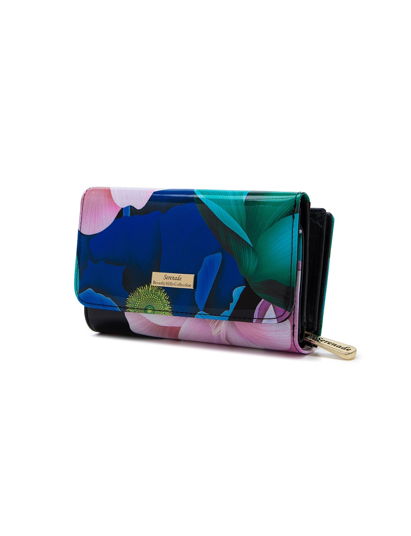 ANIKA MEDIUM PATENT LEATHER WALLET WITH RFID- WSF902