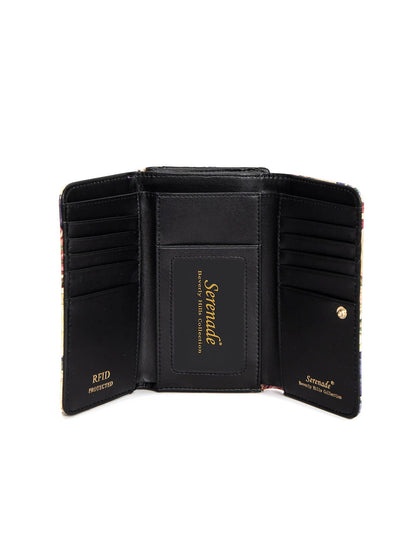 ANGELIQUE MED LEATHER RFID WALLET-WSN5702