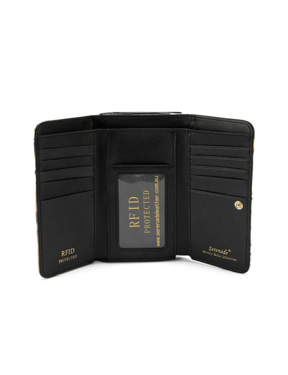 ALLEGRA MED LEATHER RFID WALLET- WSN8702