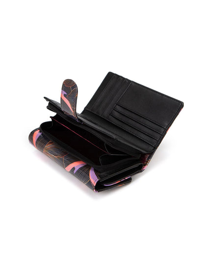 AMAL MEDIUM PATENT LEATHER WALLET WITH RFID- WSN9502