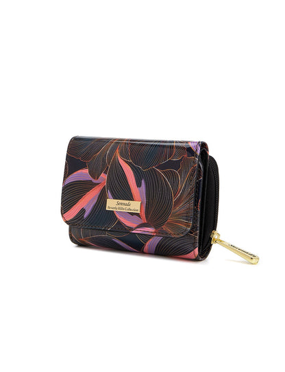 AMAL SML PATENT LEATHER WALLET WITH RFID- WSN9503