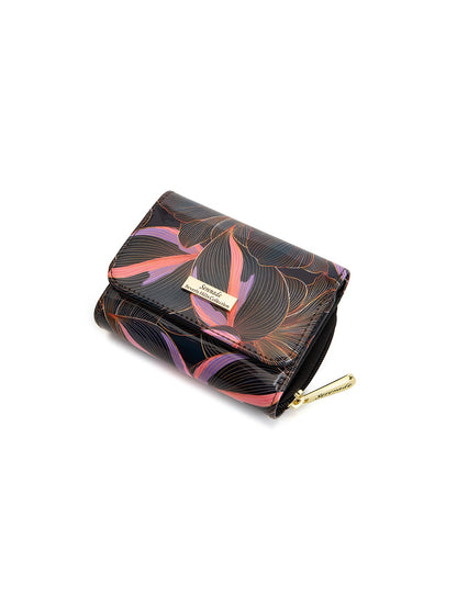 AMAL SML PATENT LEATHER WALLET WITH RFID- WSN9503