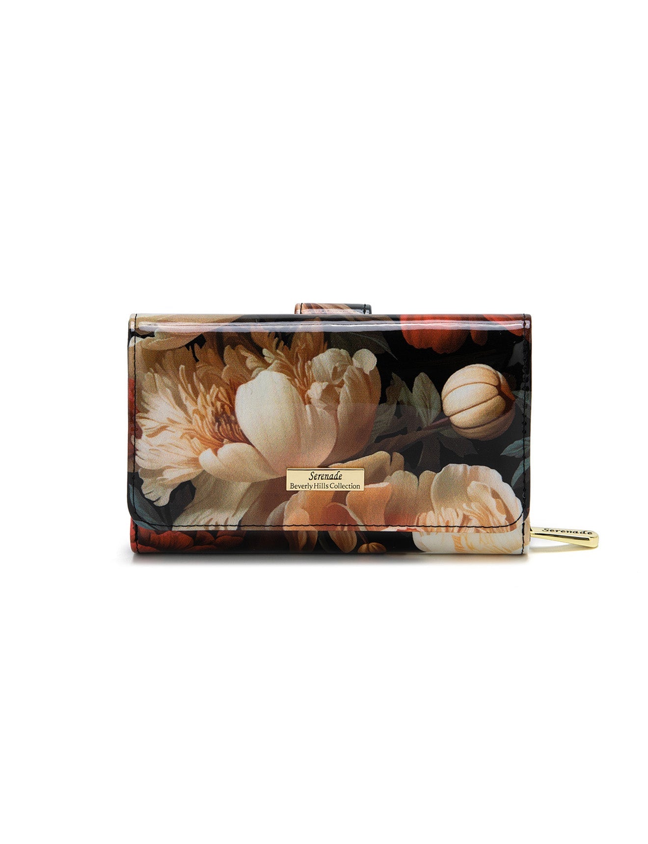 ELISABETTA MEDIUM PATENT LEATHER WALLET WITH RFID- WSN9702