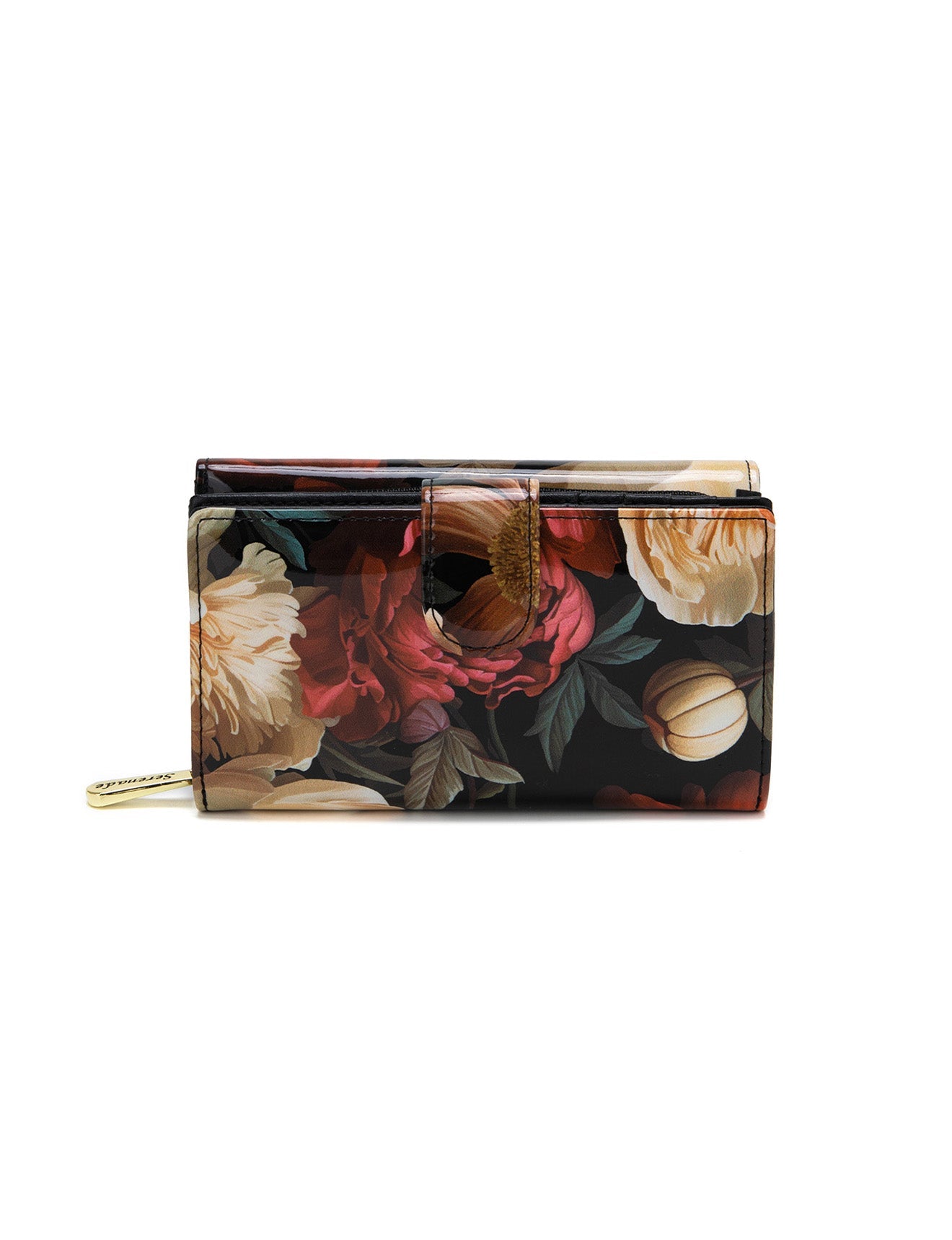 ELISABETTA MEDIUM PATENT LEATHER WALLET WITH RFID- WSN9702