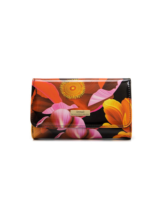 CORDELIA MEDIUM PATENT LEATHER WALLET WITH RFID- WSN9902- SALE