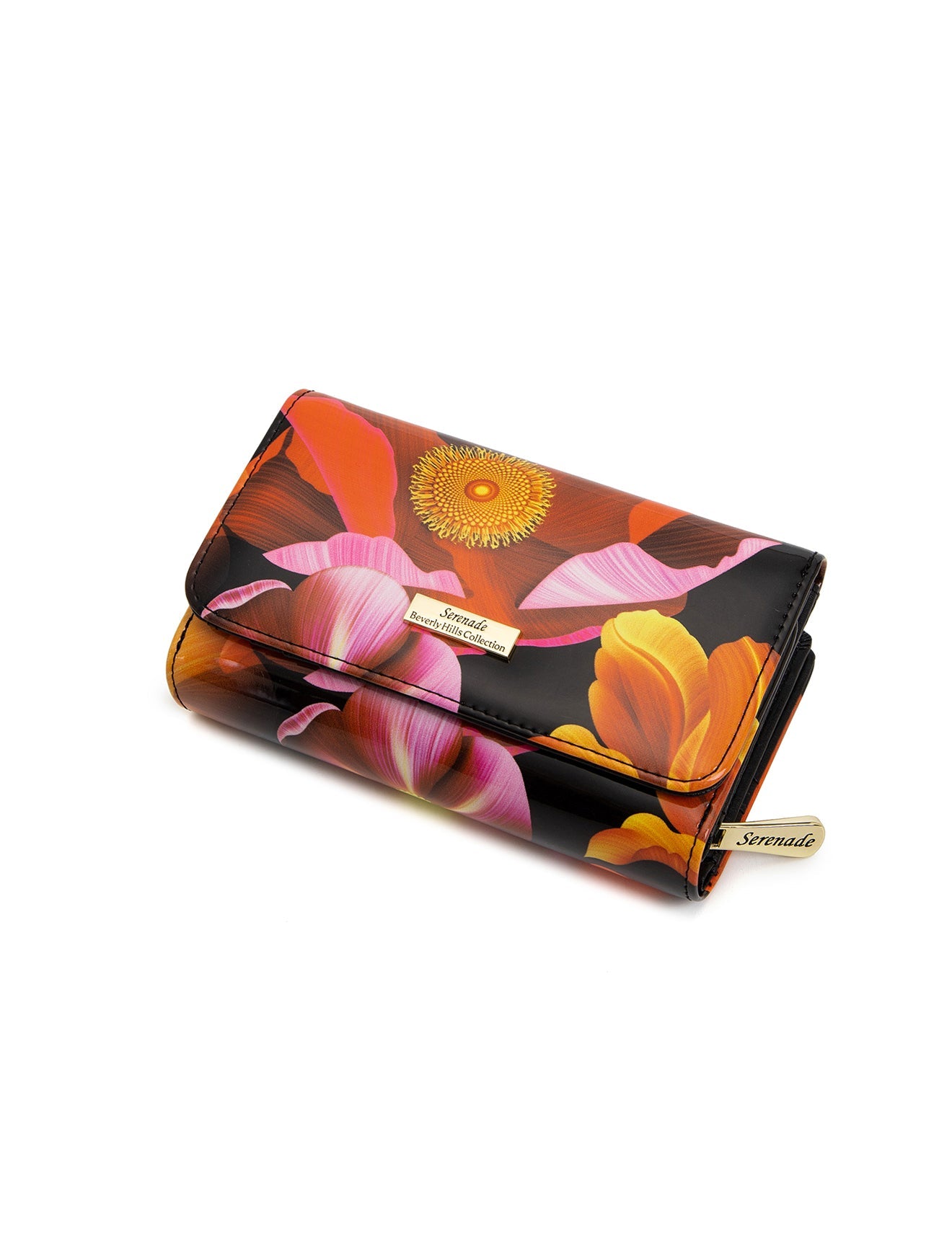 CORDELIA MEDIUM PATENT LEATHER WALLET WITH RFID- WSN9902- SALE