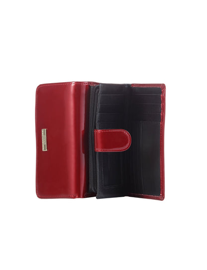 ALLURA MEDIUM PATENT LEATHER RFID WALLET -WSV102-CHR