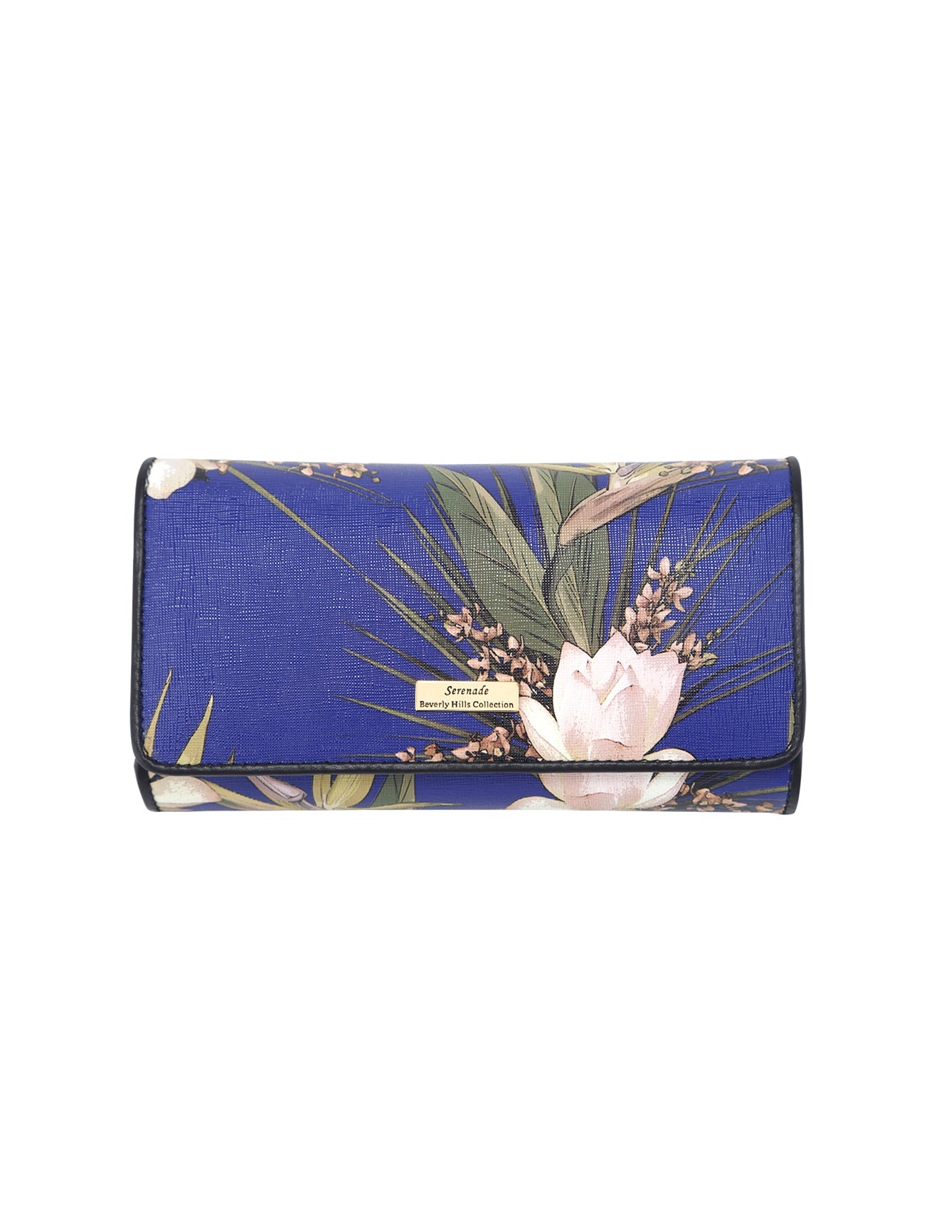 BLUE PARIDISE LARGE LEATHER WALLET- WSV9101-SALE