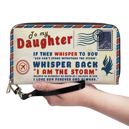 To My Daughter - Women Leather Wallet - WW01