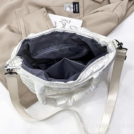 Satin Puffer Bag