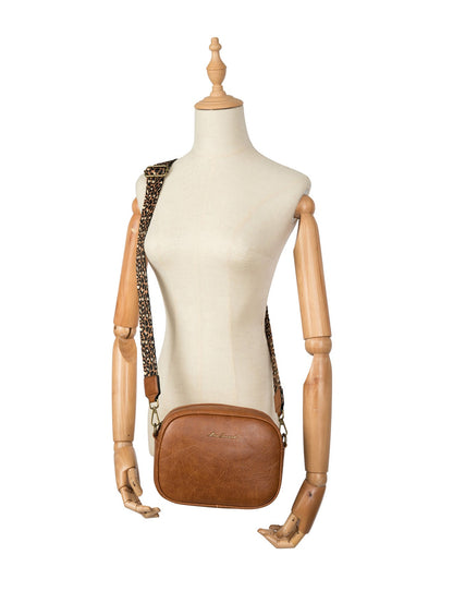 BLAKE VEGAN XBODY BAG- XB-0391-TAN