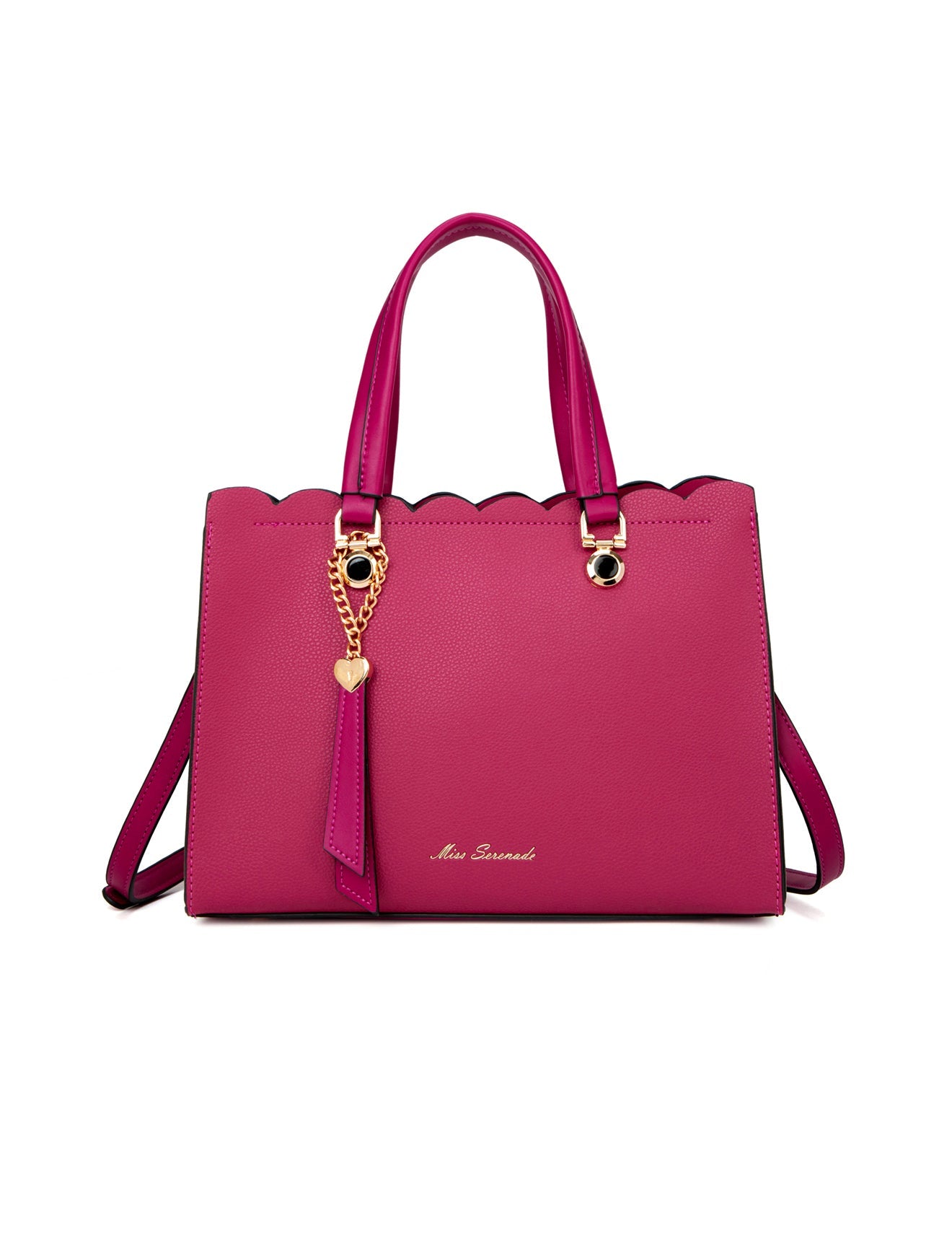 ADELAIDE VEGAN TRIPLE COMPARTMENT BAG- MAGENTA