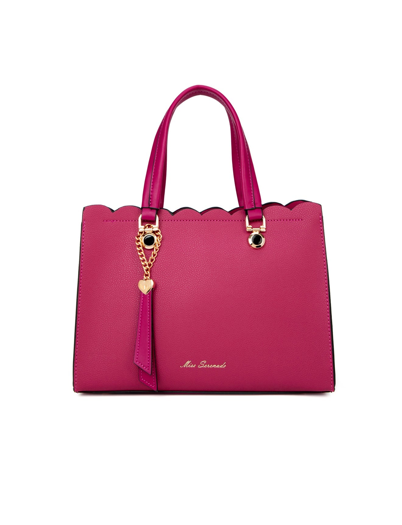 ADELAIDE VEGAN TRIPLE COMPARTMENT BAG- MAGENTA