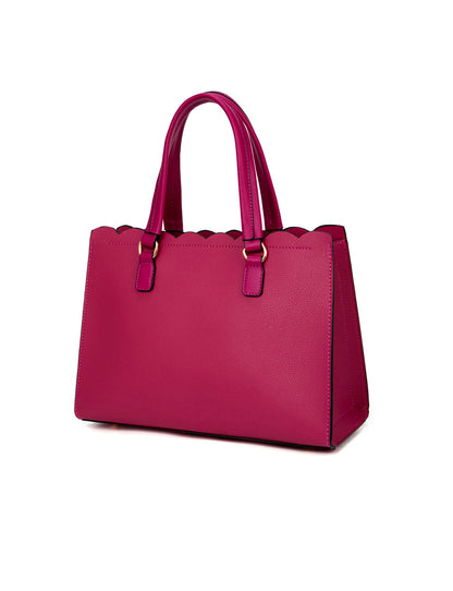 ADELAIDE VEGAN TRIPLE COMPARTMENT BAG- MAGENTA