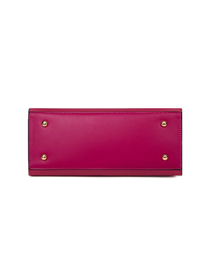 ADELAIDE VEGAN TRIPLE COMPARTMENT BAG- MAGENTA