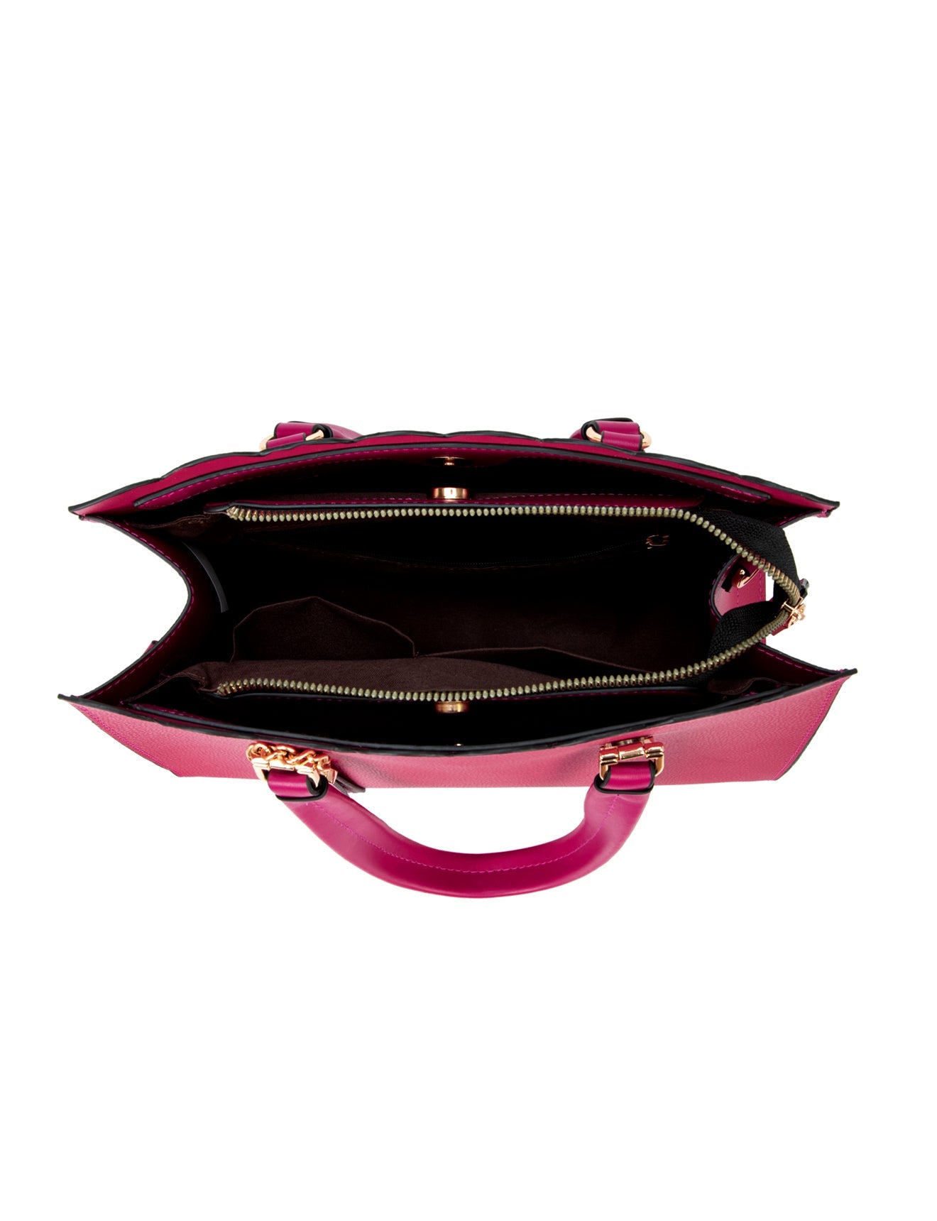 ADELAIDE VEGAN TRIPLE COMPARTMENT BAG- MAGENTA