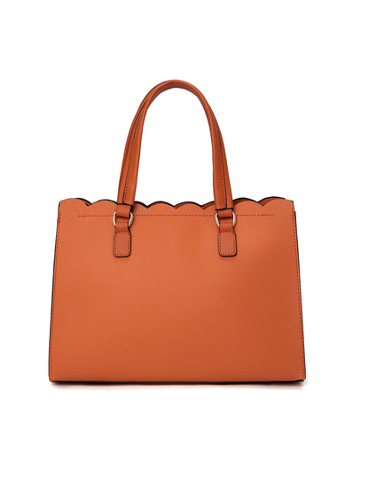 ADELAIDE VEGAN TRIPLE COMPARTMENT BAG- ORANGE