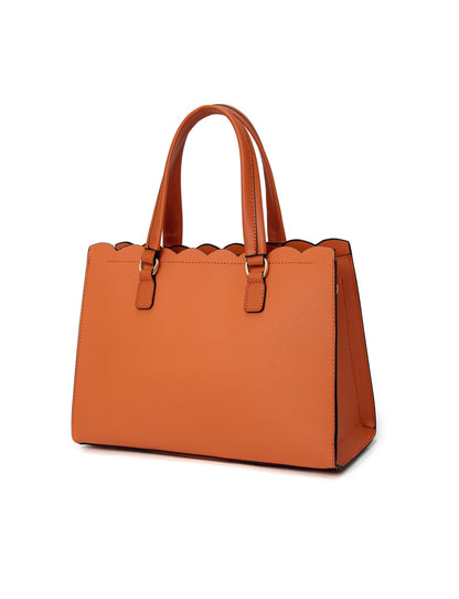 ADELAIDE VEGAN TRIPLE COMPARTMENT BAG- ORANGE