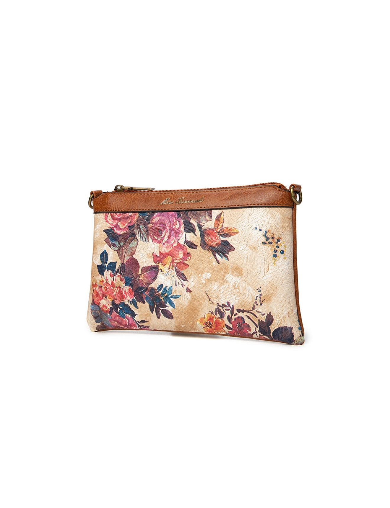 DAPHNE VEGAN FLORAL XBODY BAG- XB-2318