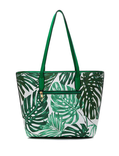 COSTA RICA VEGAN TOTE- XB-2321-LEAVES