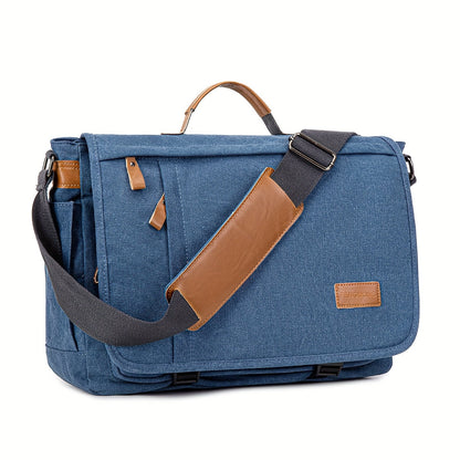 Large Capacity Canvas Messenger Laptop Bag