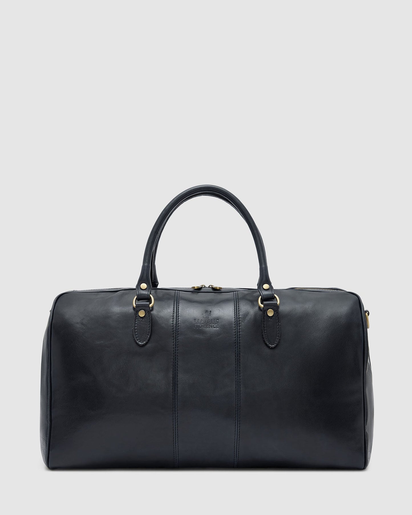 Albertis Blue - Leather Duffle Bag