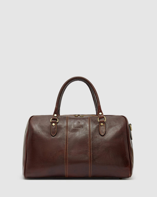 Albertis Piccolo Brown - Leather Duffle Bag