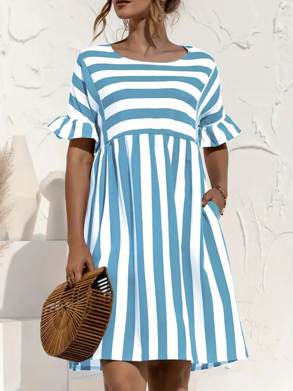 Short Sleeve Beach Dress