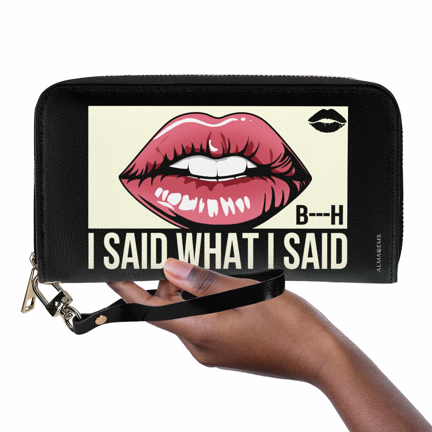 I Said What I Said - Women Leather Wallet - bis02WL