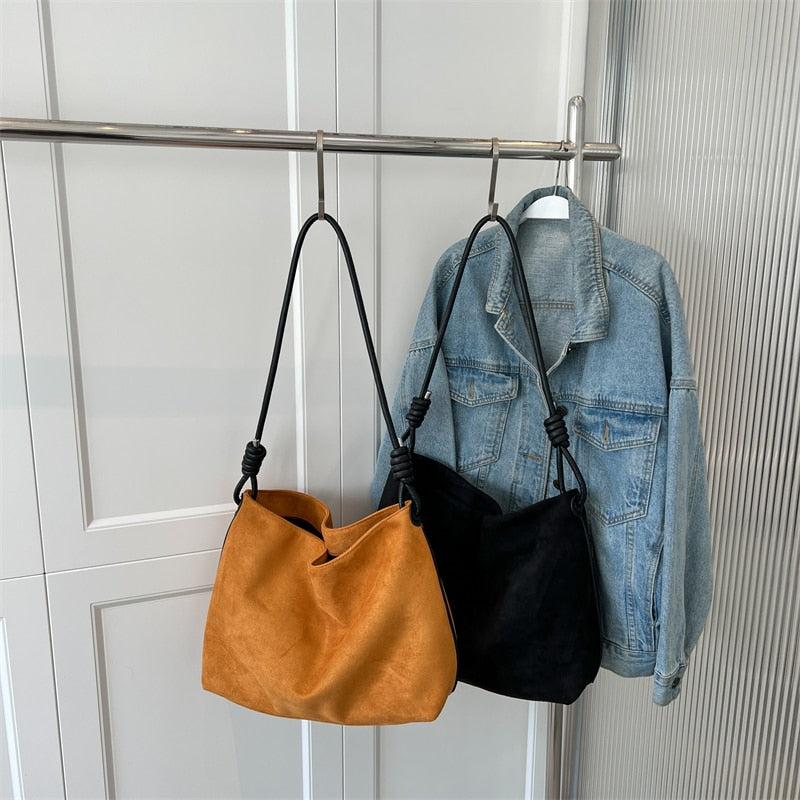 Mara Faux Suede Tote